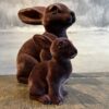 Hase aus Samt "Schoko"